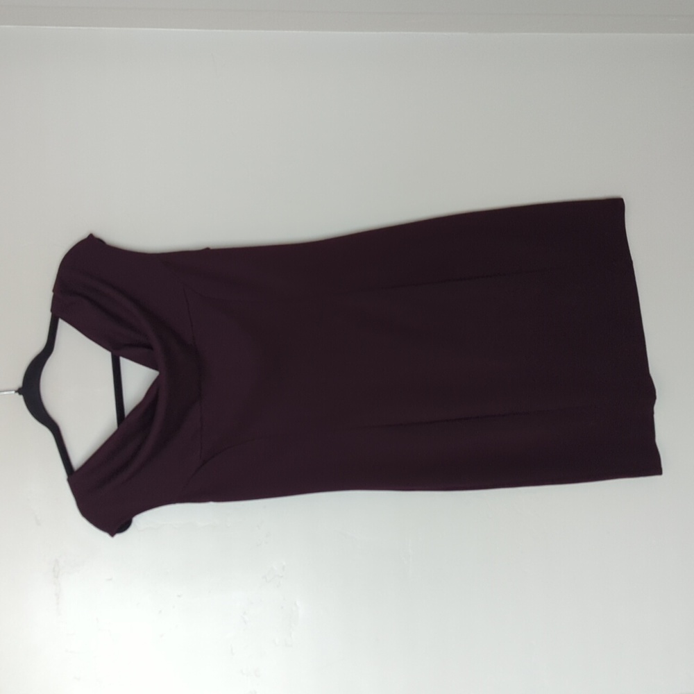 Ann‎ Taylor Purple Cowl Neck Sleeveless Midi Dress 6